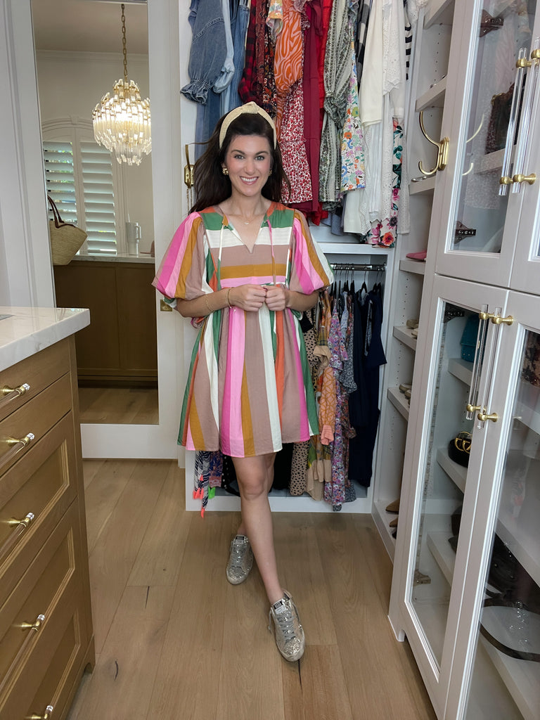 That Feeling Multicolor Striped Dress