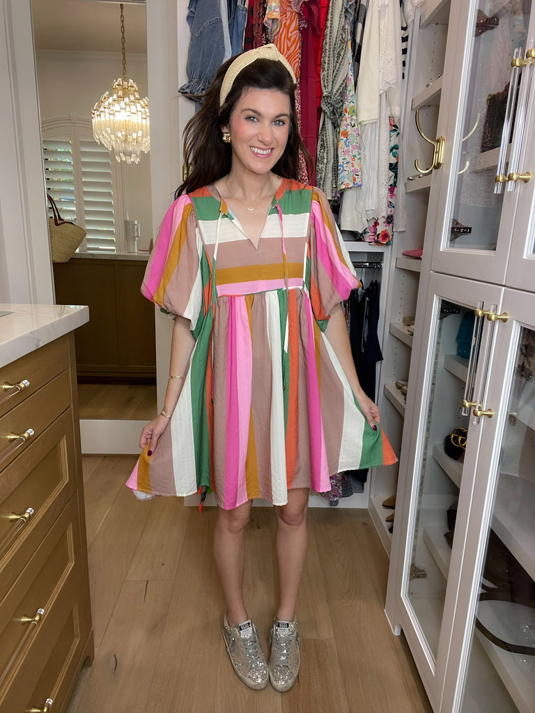 That Feeling Multicolor Striped Dress