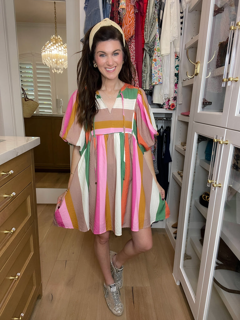 That Feeling Multicolor Striped Dress