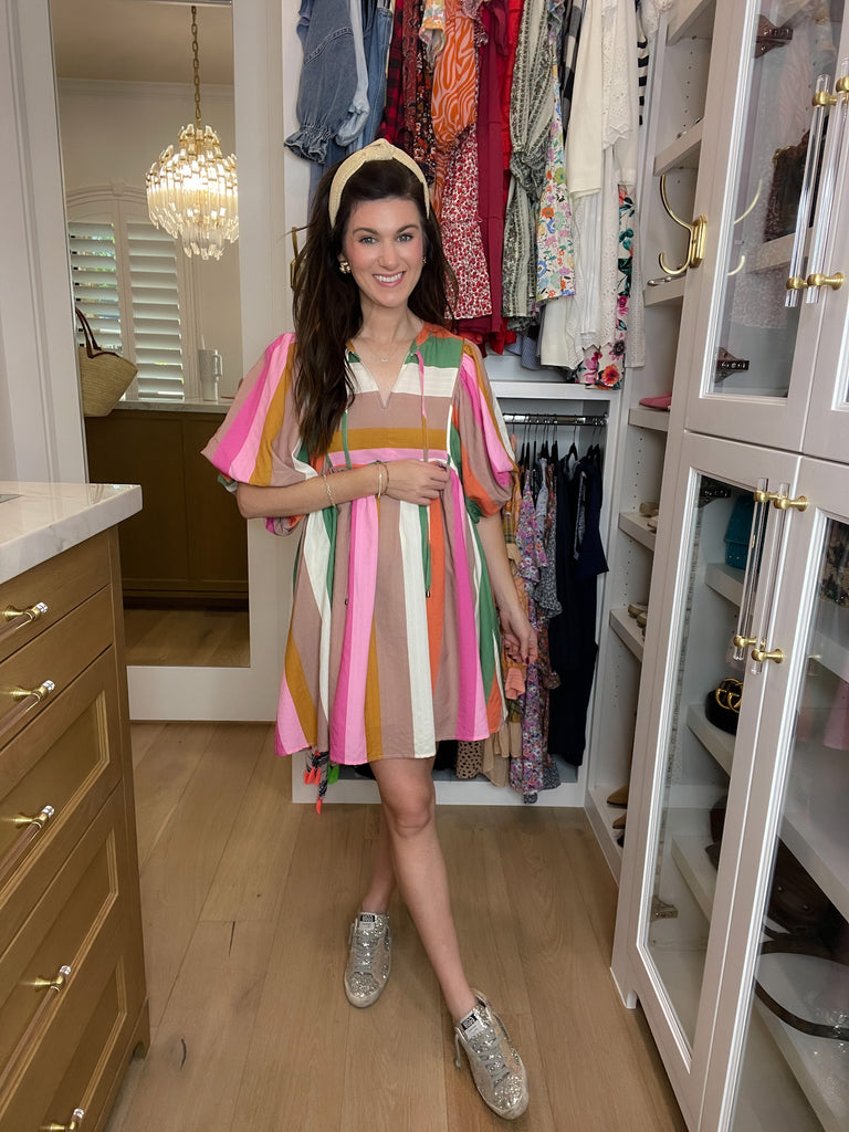 That Feeling Multicolor Striped Dress