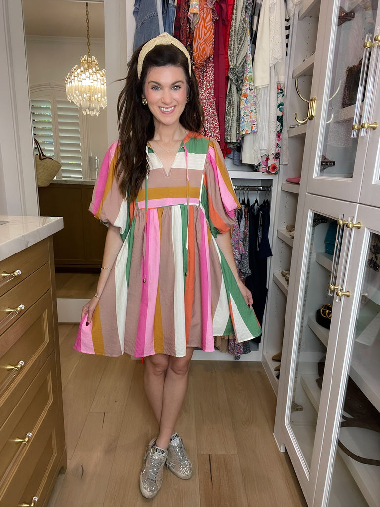 That Feeling Multicolor Striped Dress