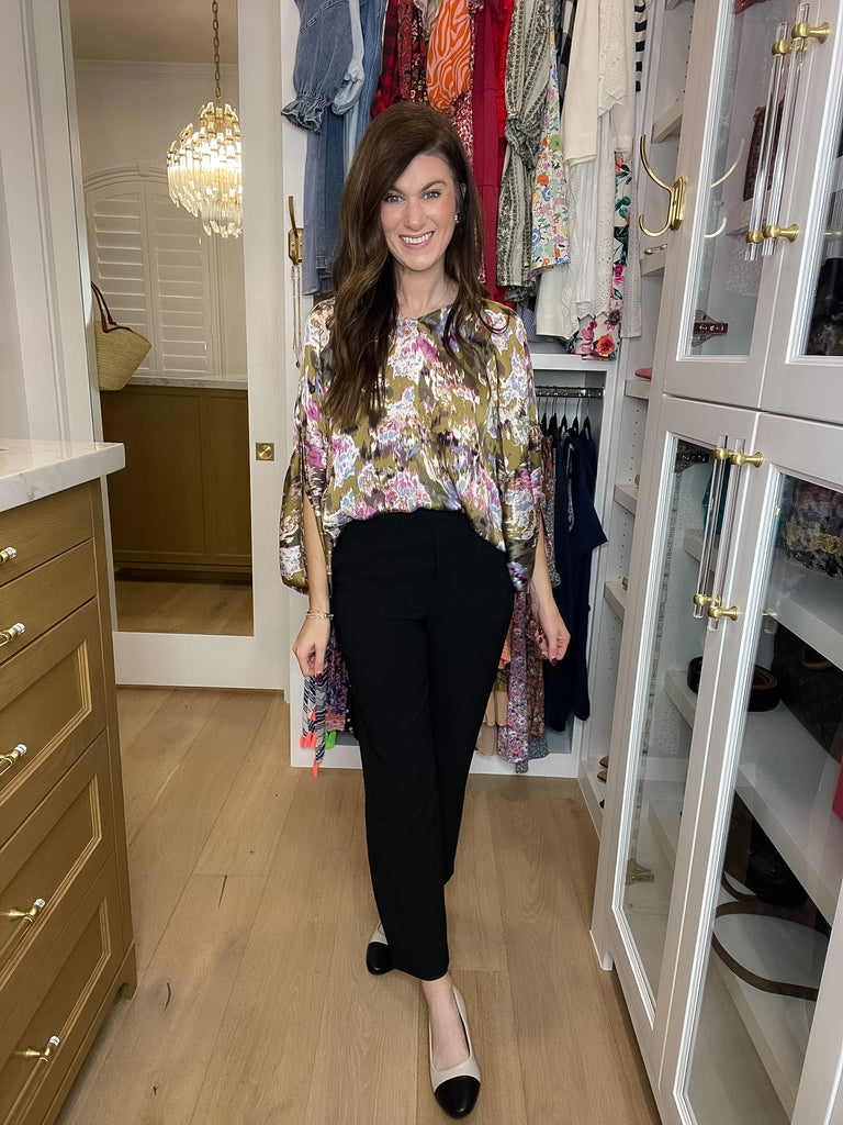 Corner Office Ponte Pants in Black