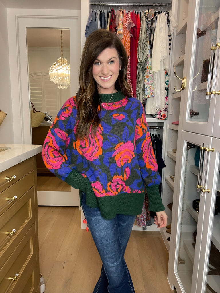 Rustic Rose Sweater