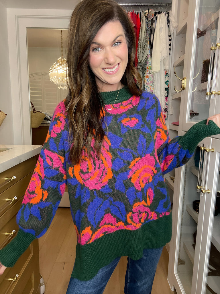 Rustic Rose Sweater