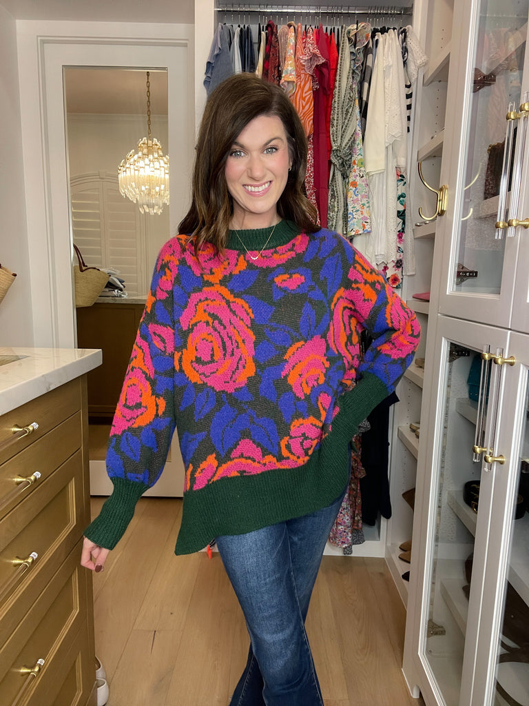 Rustic Rose Sweater