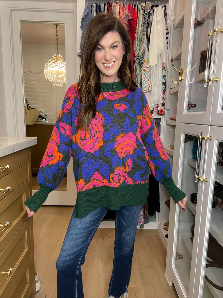 Rustic Rose Sweater