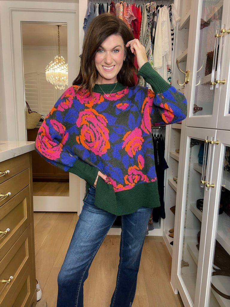 Rustic Rose Sweater