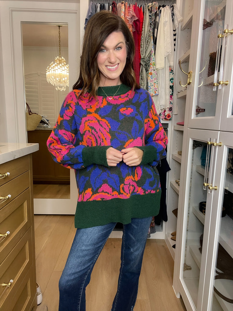 Rustic Rose Sweater