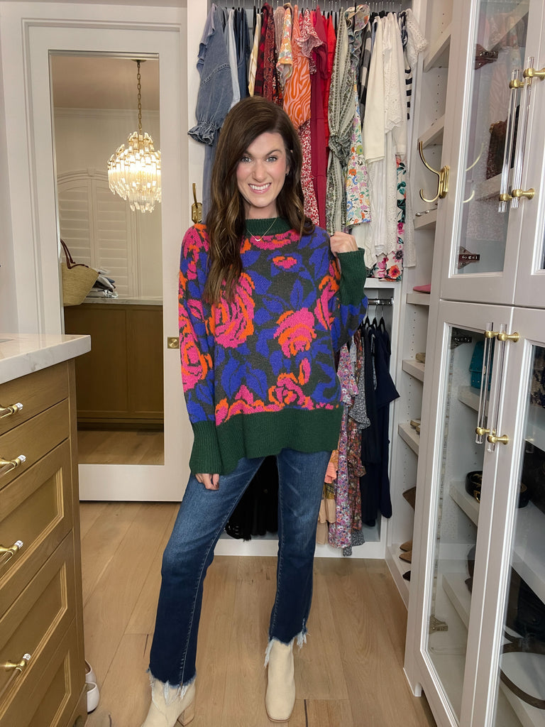 Rustic Rose Sweater