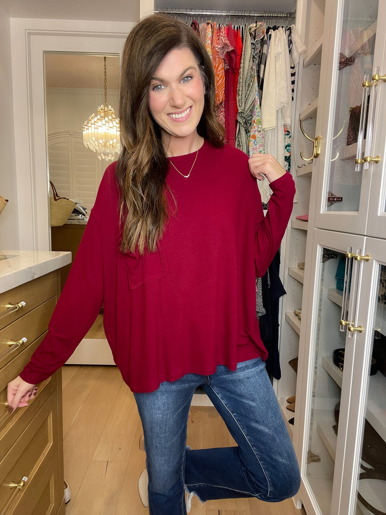 *BELLES & DOORBUSTER* Fall Chill Ribbed Long Sleeve Tops in Multiple Colors *Final Sale*