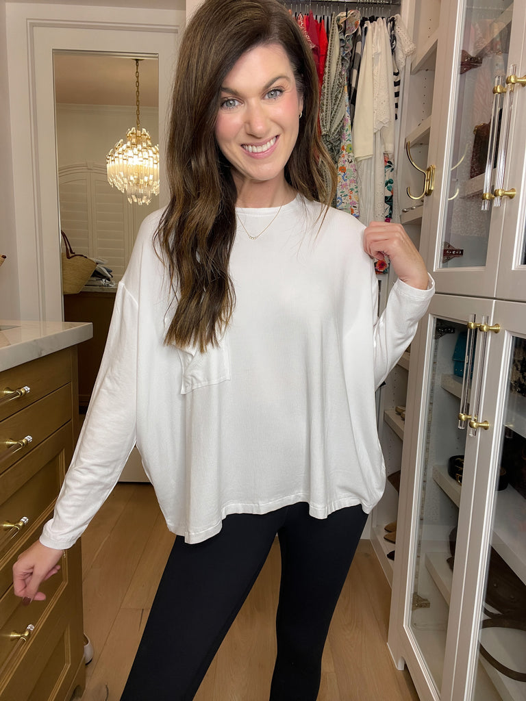 *BELLES & DOORBUSTER* Fall Chill Ribbed Long Sleeve Tops in Multiple Colors *Final Sale*