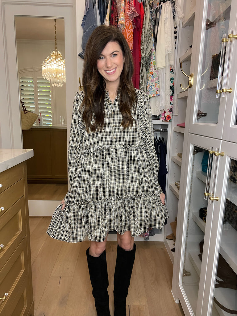 Dream a Little Dream Plaid Dress