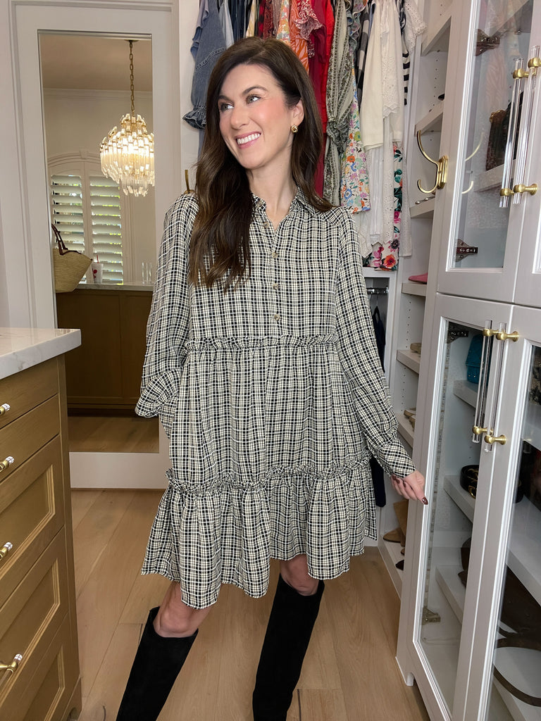 Dream a Little Dream Plaid Dress