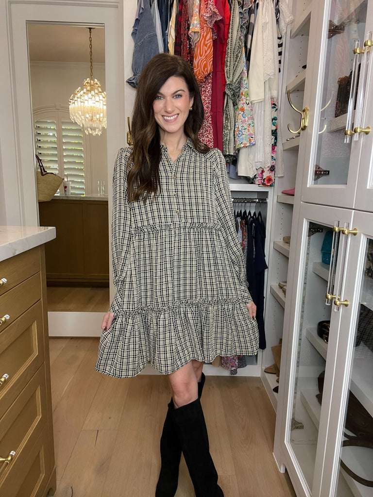 Dream a Little Dream Plaid Dress
