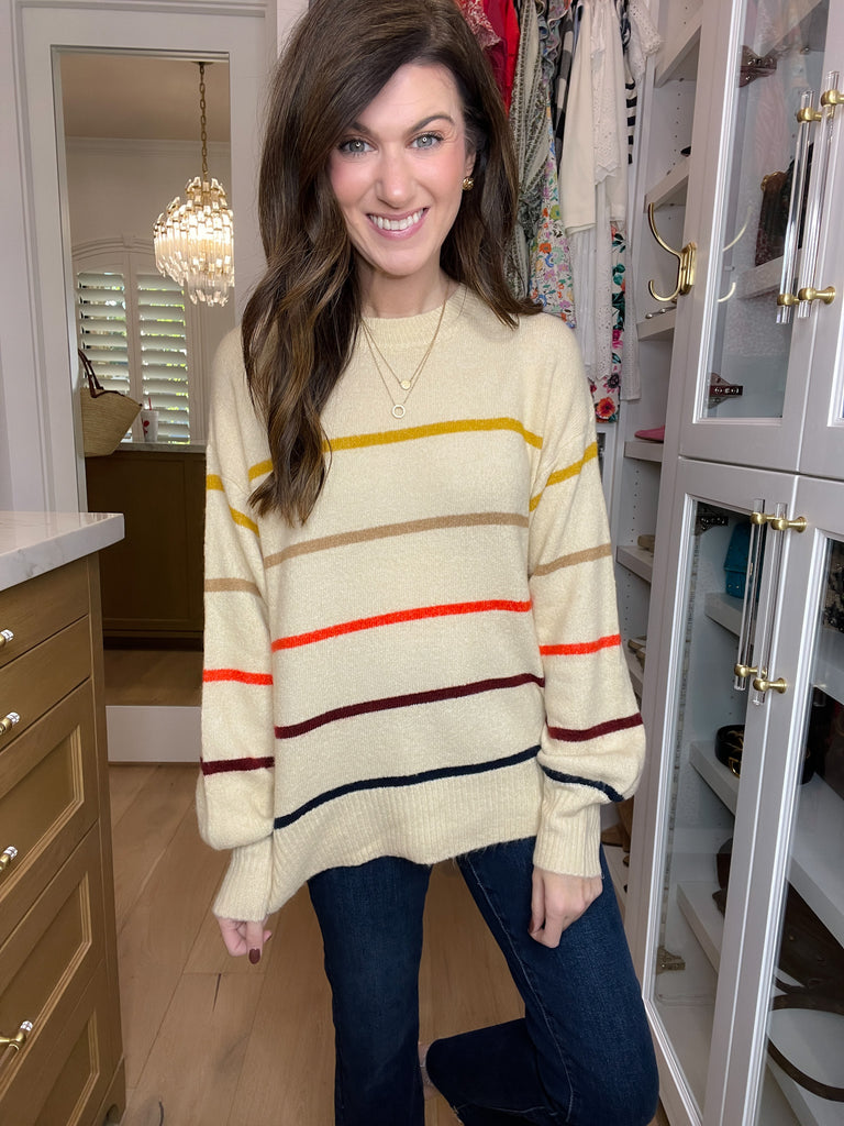Always Autumn Striped Sweater