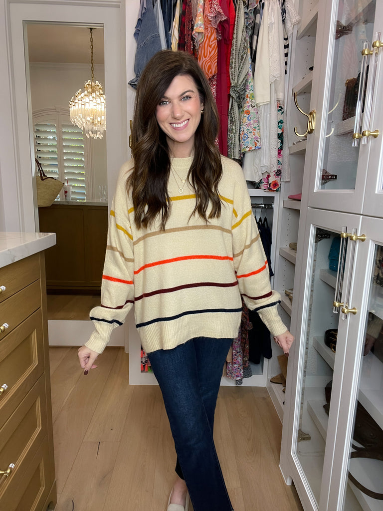 Always Autumn Striped Sweater