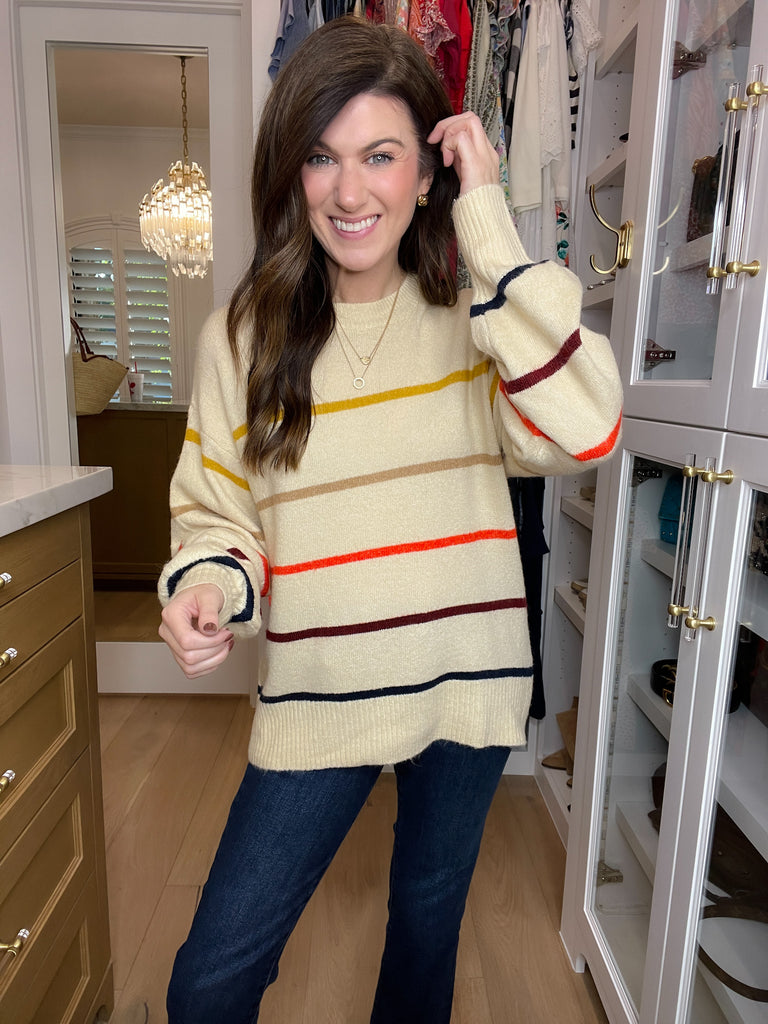 Always Autumn Striped Sweater