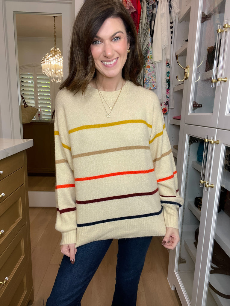 Always Autumn Striped Sweater