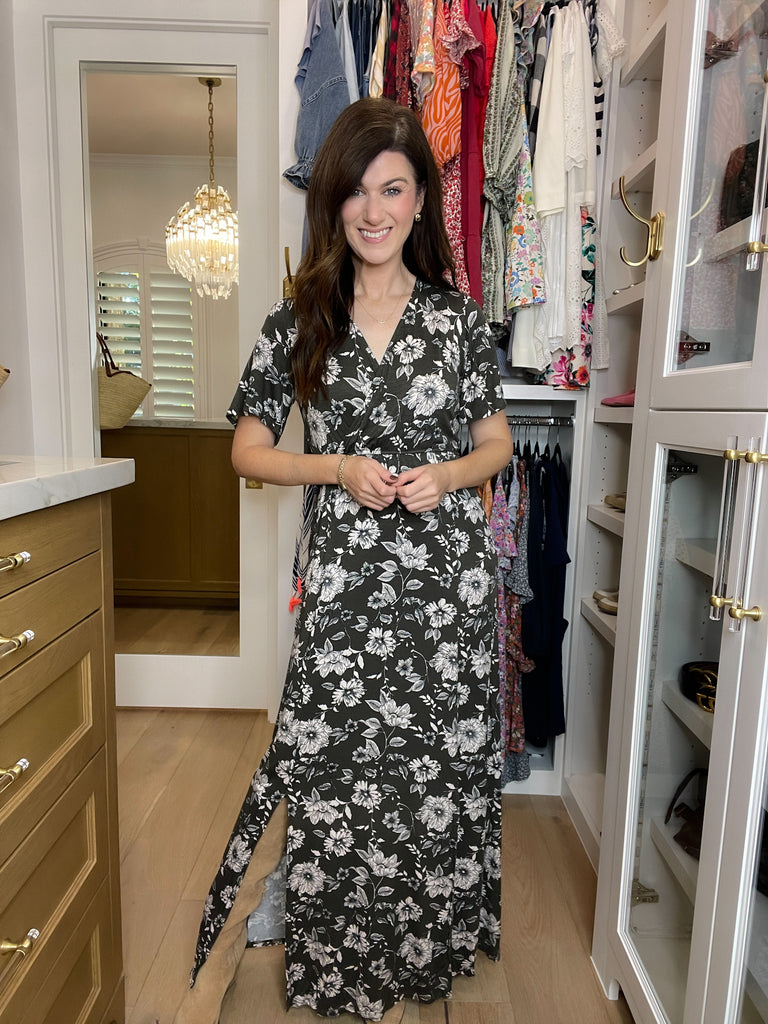 *BELLES & DOORBUSTER* Autumn Glow Dress in Charcoal *Final Sale*