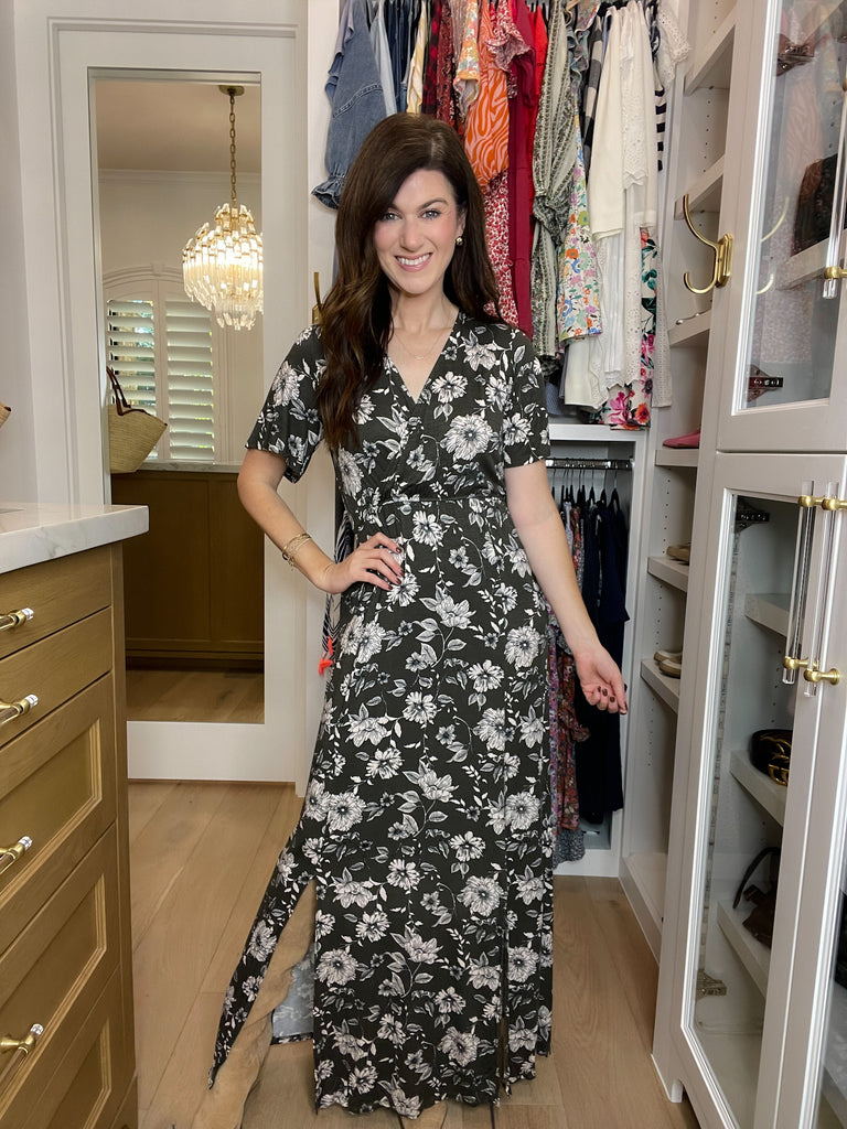 *BELLES & DOORBUSTER* Autumn Glow Dress in Charcoal *Final Sale*