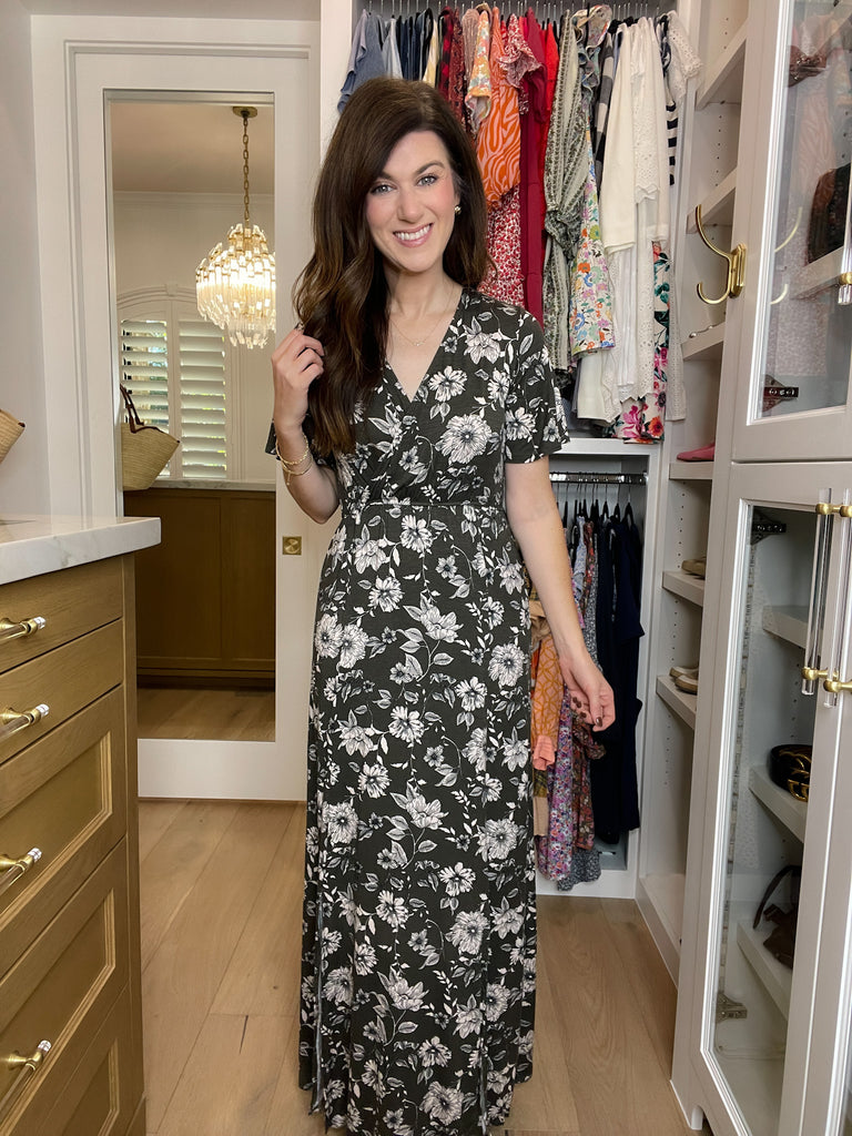 *BELLES & DOORBUSTER* Autumn Glow Dress in Charcoal *Final Sale*