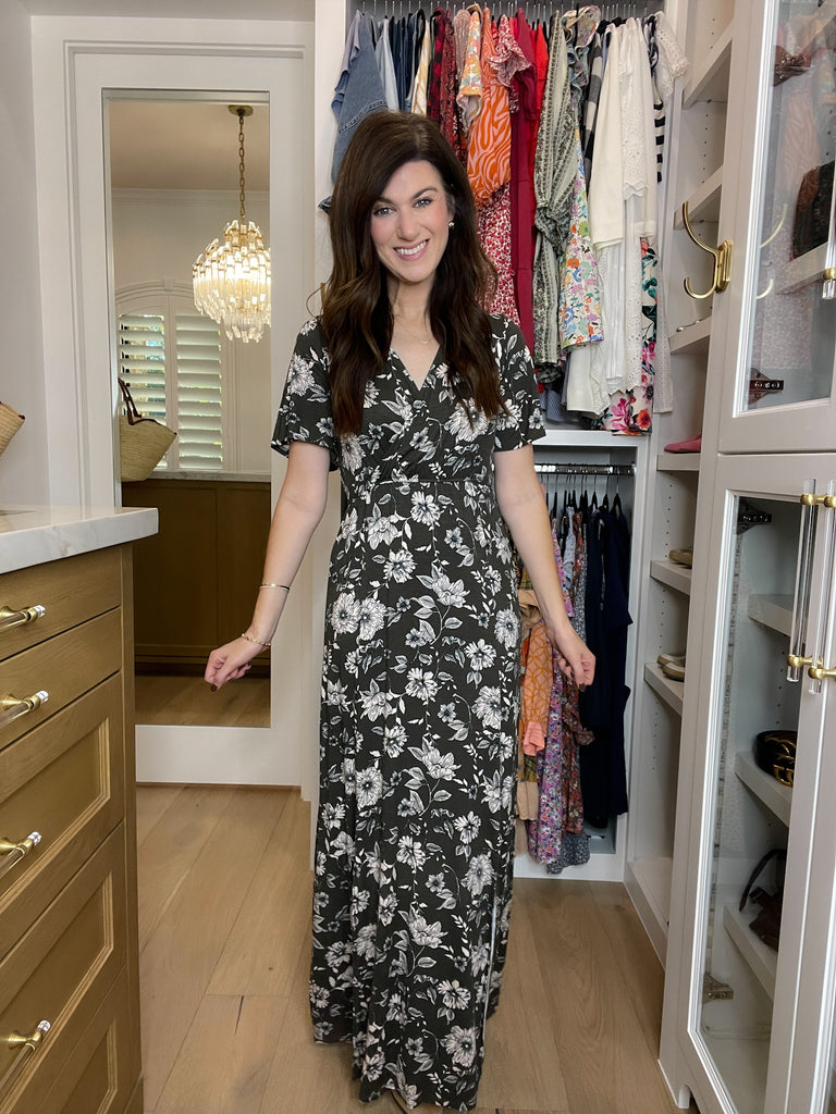 *BELLES & DOORBUSTER* Autumn Glow Dress in Charcoal *Final Sale*