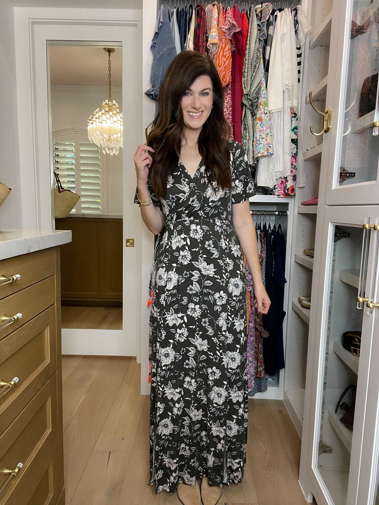 *BELLES & DOORBUSTER* Autumn Glow Dress in Charcoal *Final Sale*