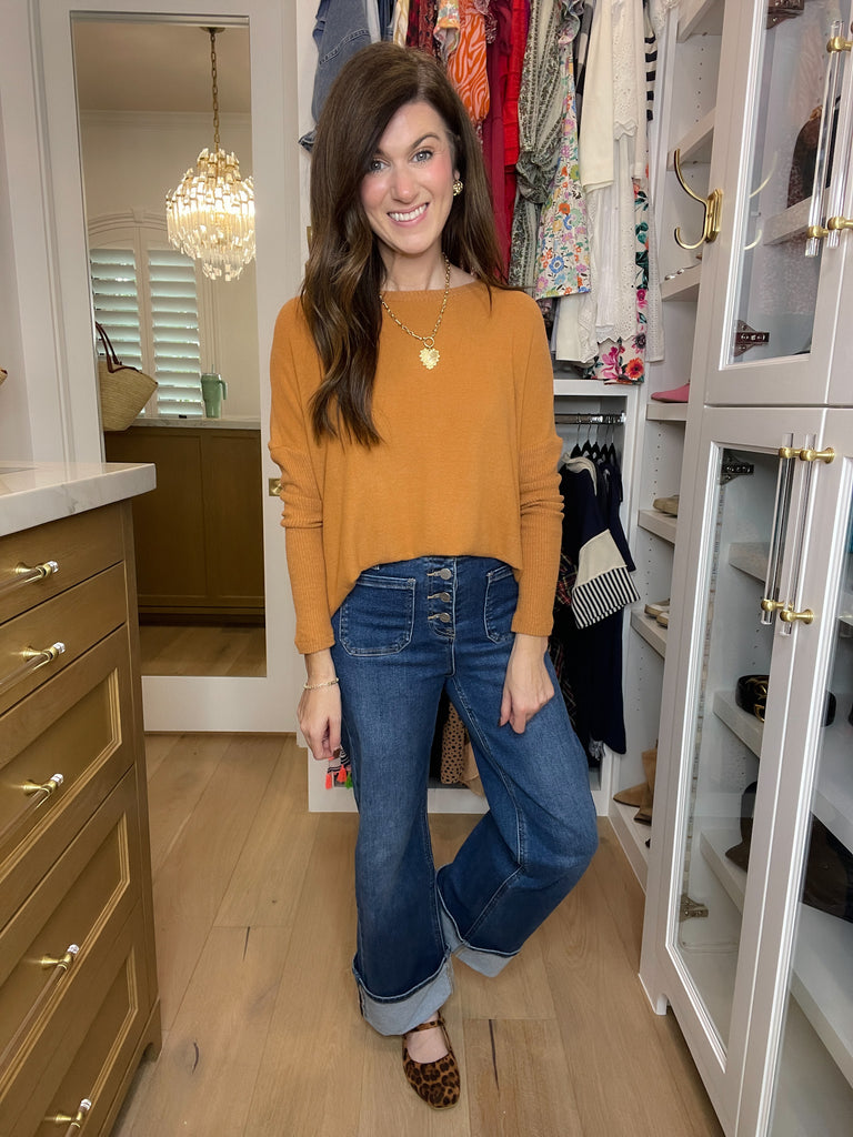 *BELLES & DOORBUSTER* Cabin Cuddle Brushed Tunic in Camel *Final Sale*