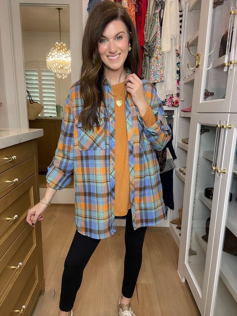 *BELLES & DOORBUSTER* Cabin Cuddle Brushed Tunic in Camel *Final Sale*