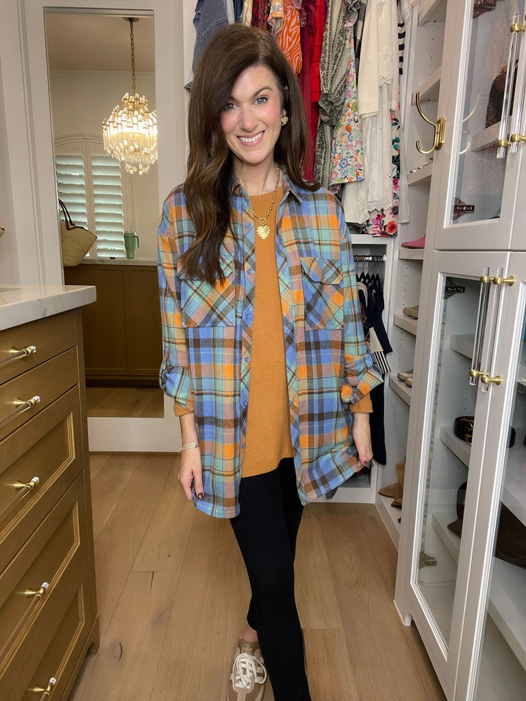 *BELLES & DOORBUSTER* Cabin Cuddle Brushed Tunic in Camel *Final Sale*