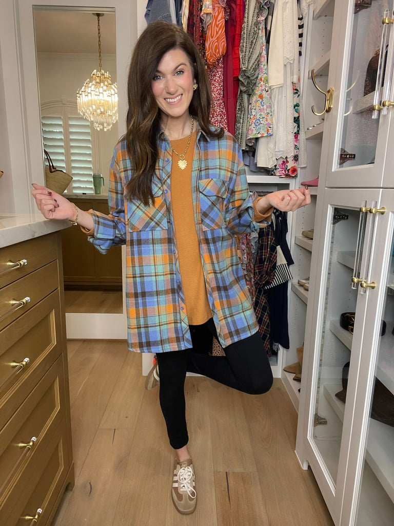 *BELLES & DOORBUSTER* Cabin Cuddle Brushed Tunic in Camel *Final Sale*