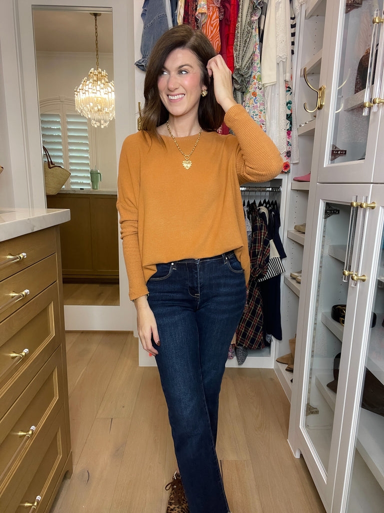 *BELLES & DOORBUSTER* Cabin Cuddle Brushed Tunic in Camel *Final Sale*