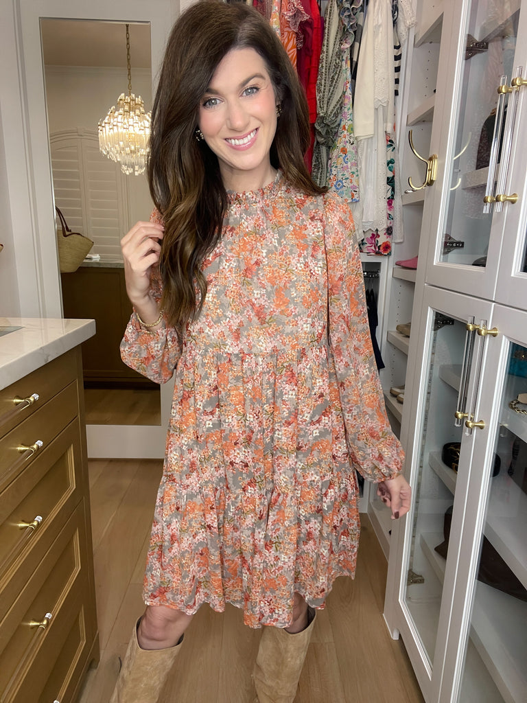 Take Another Chance Floral Tiered Dress