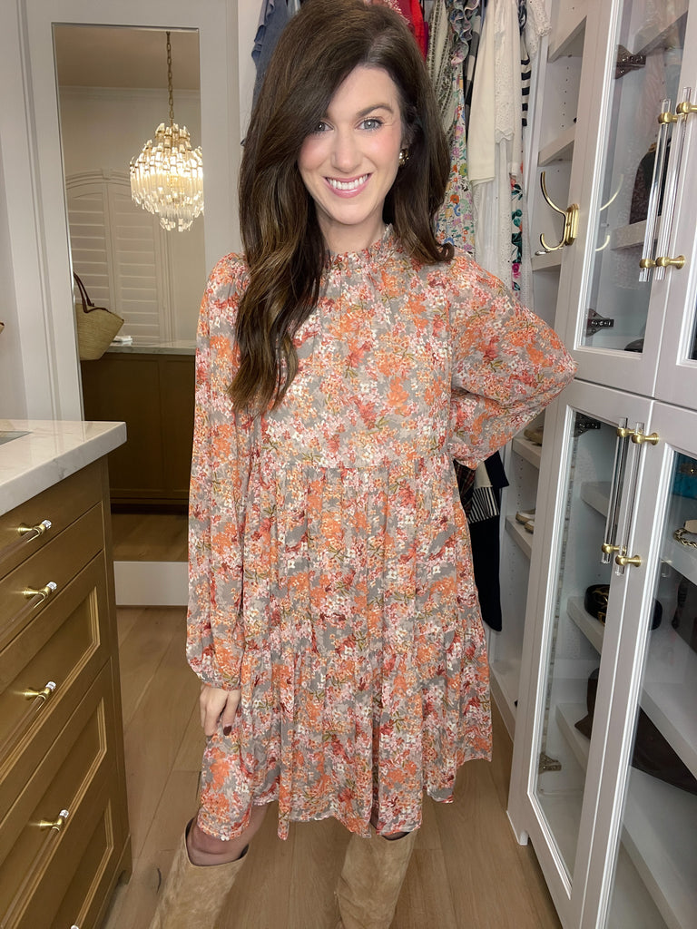 Take Another Chance Floral Tiered Dress