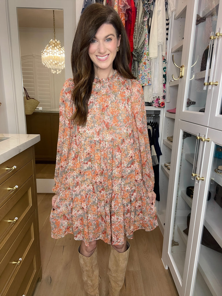 Take Another Chance Floral Tiered Dress