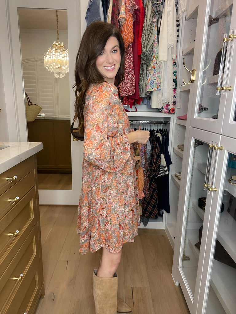 Take Another Chance Floral Tiered Dress