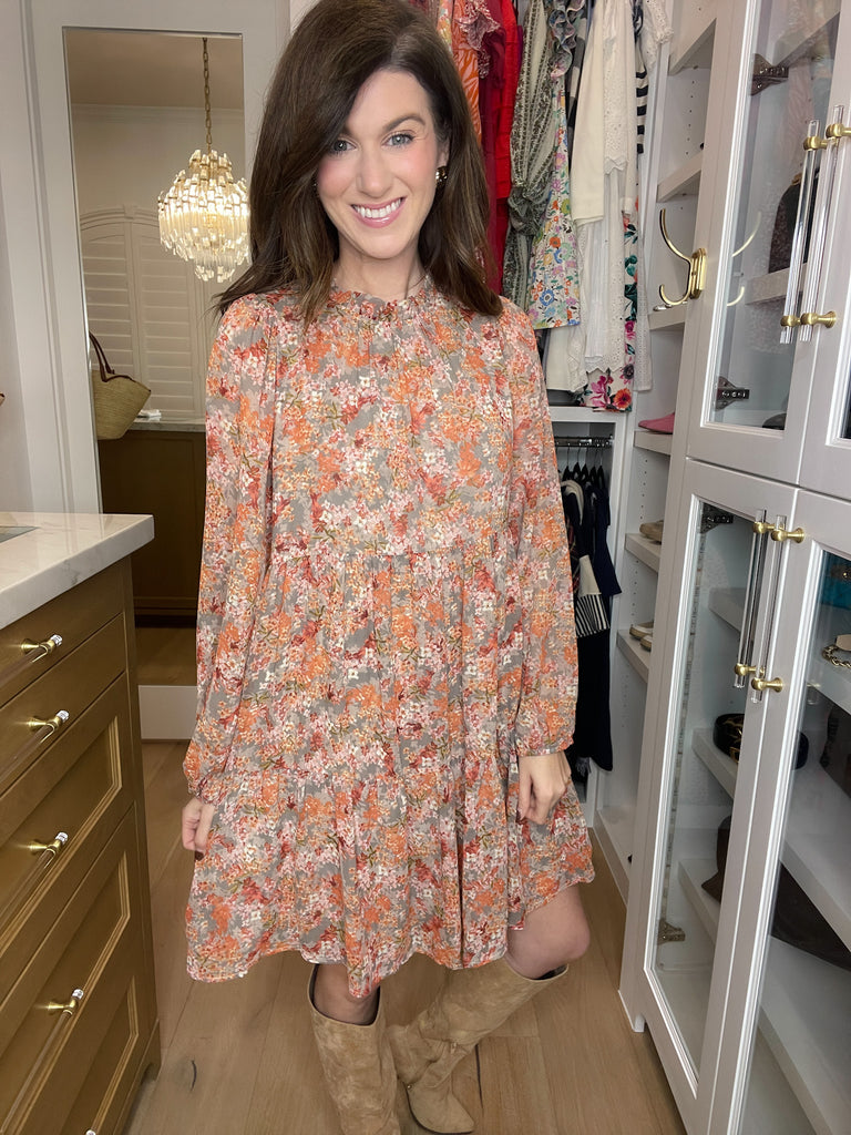 Take Another Chance Floral Tiered Dress