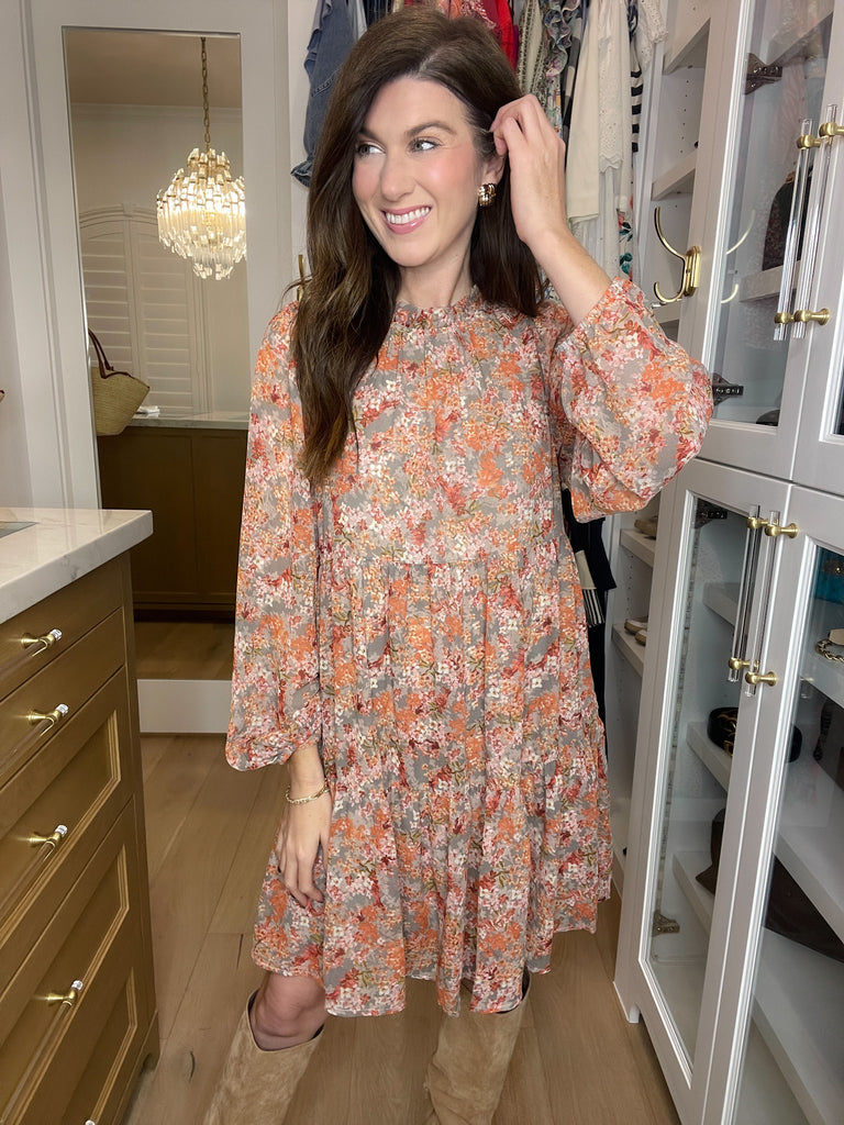 Take Another Chance Floral Tiered Dress