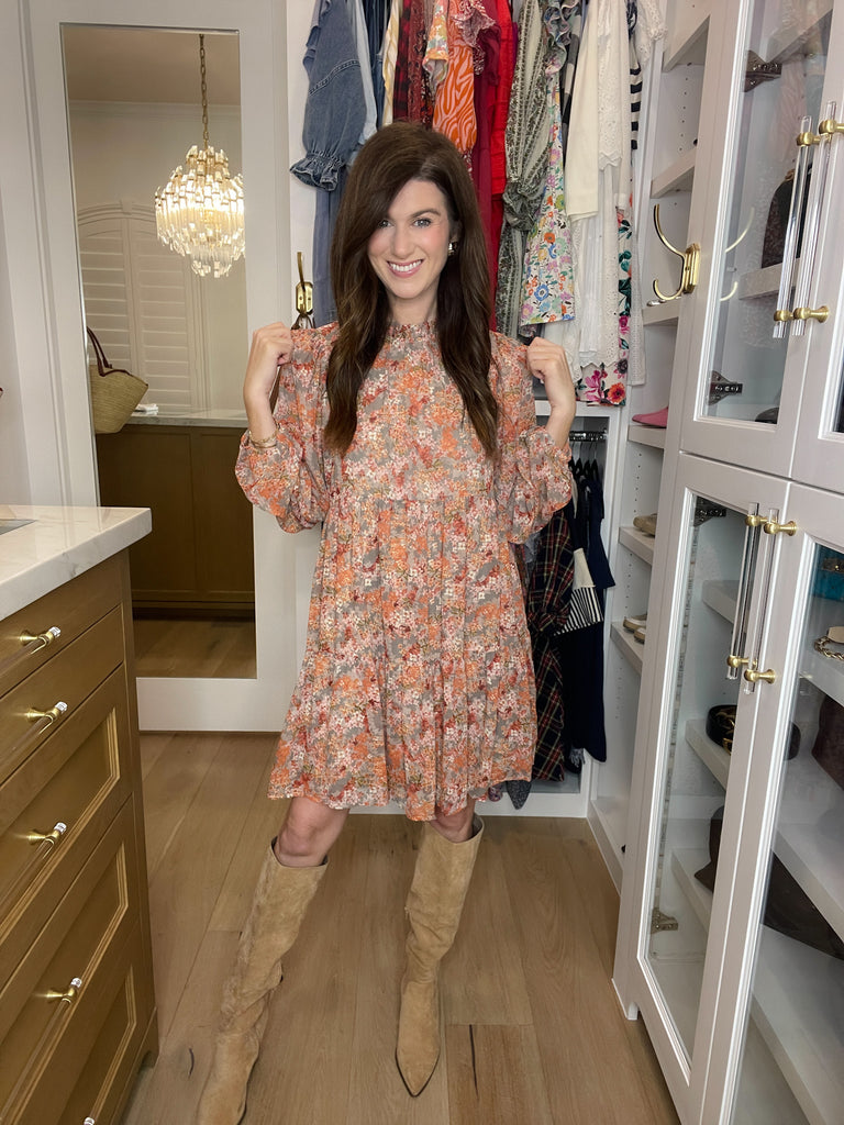 Take Another Chance Floral Tiered Dress