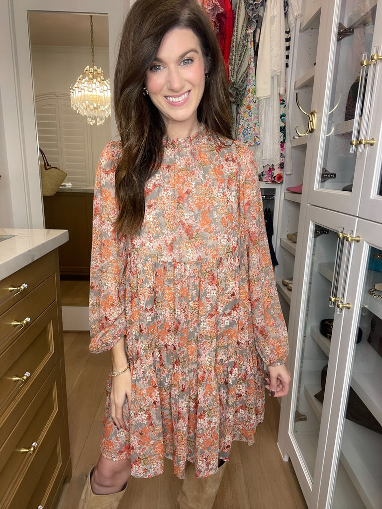 Take Another Chance Floral Tiered Dress