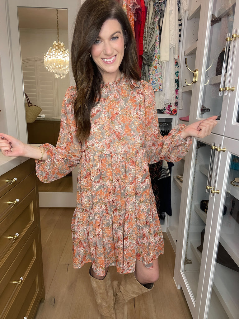 Take Another Chance Floral Tiered Dress