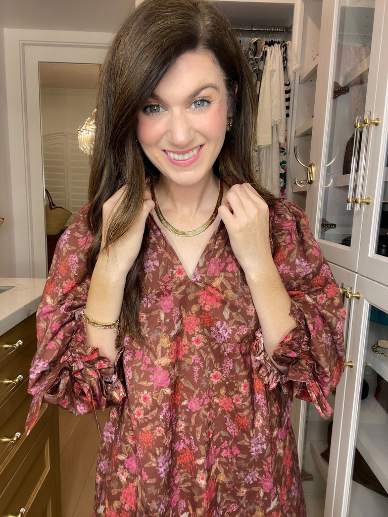 Herringbone Choker Necklace in Gold *Final Sale*