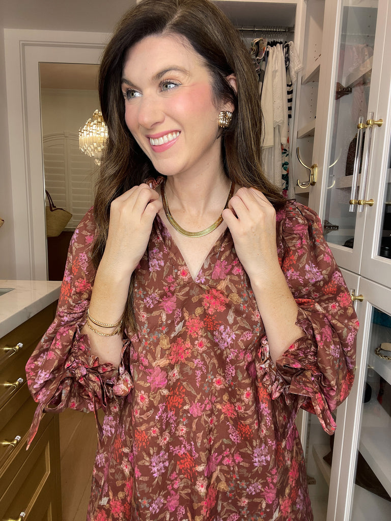 Herringbone Choker Necklace in Gold *Final Sale*