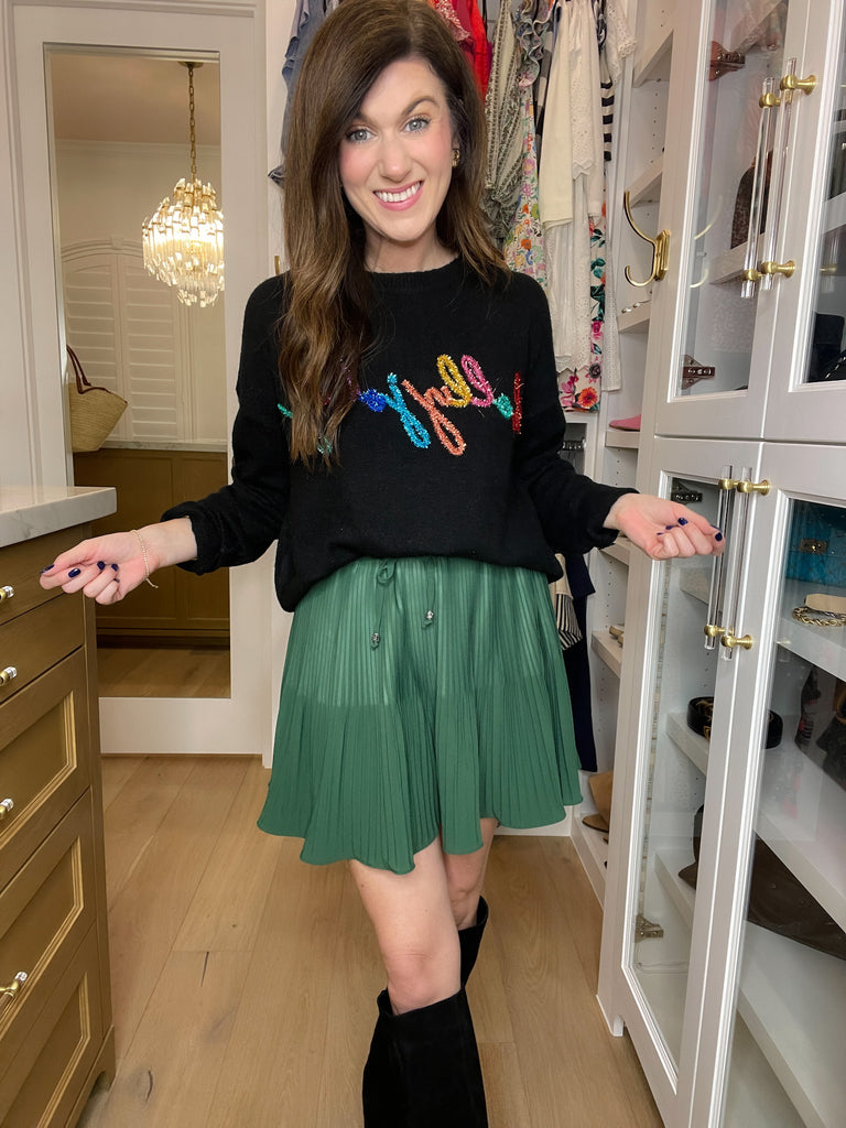 Festive Gatherings Pleated Skirt