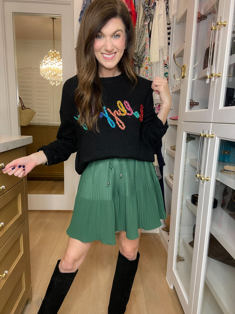 Festive Gatherings Pleated Skirt