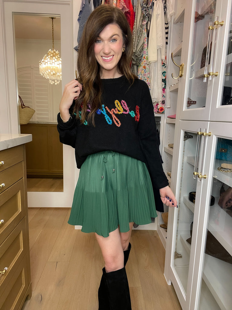 Festive Gatherings Pleated Skirt