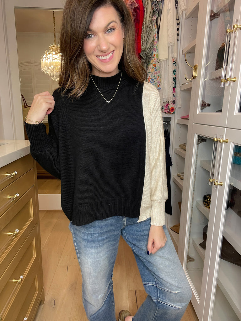 Glimpse of Tomorrow Color Block Sweater