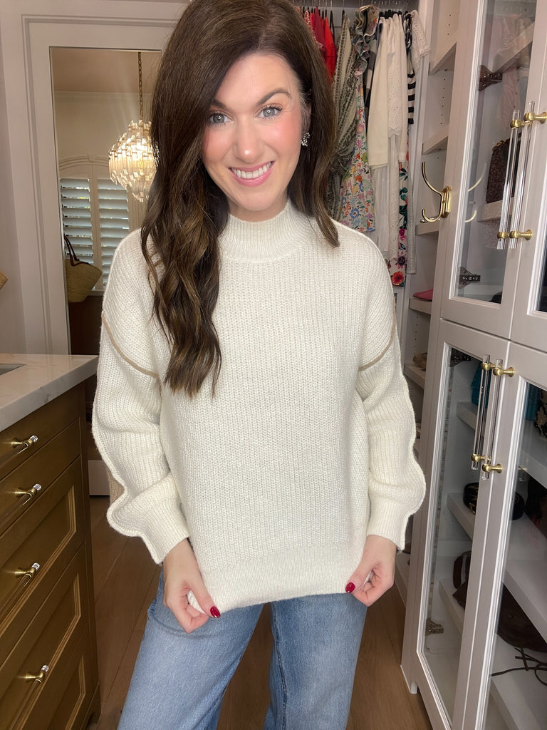 Flip of the Coin Color Block Sweater