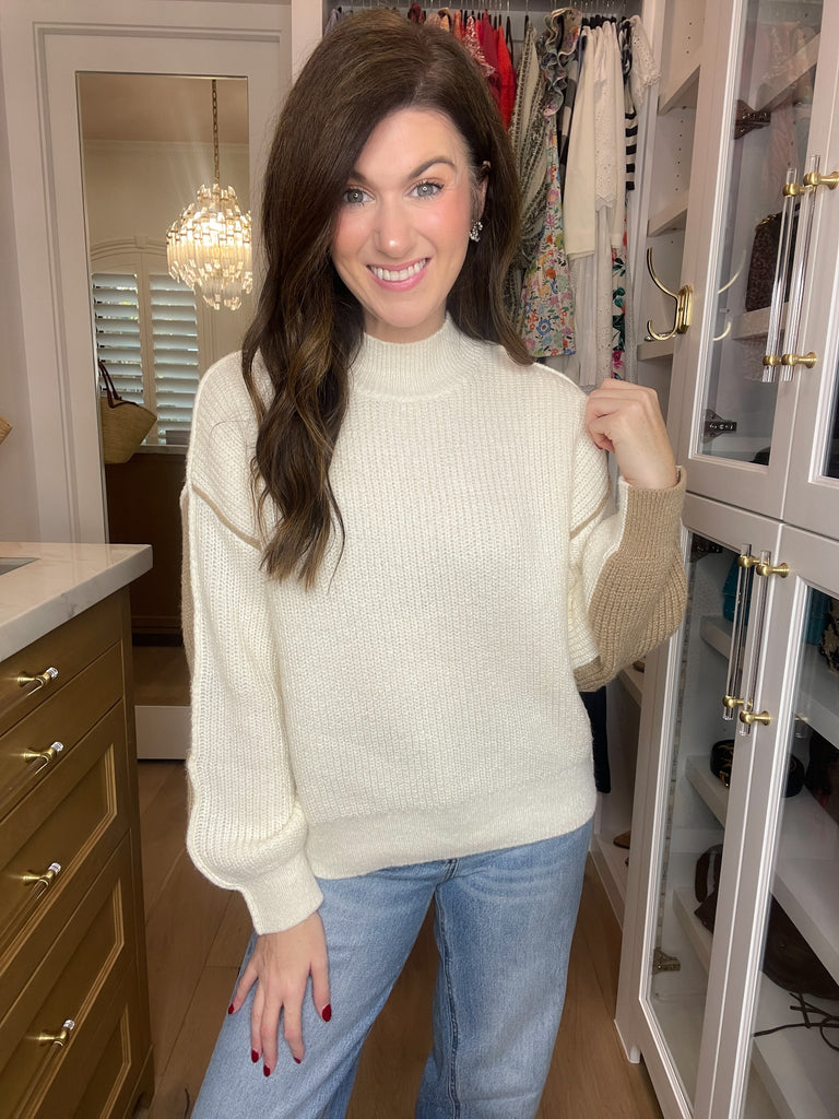 Flip of the Coin Color Block Sweater