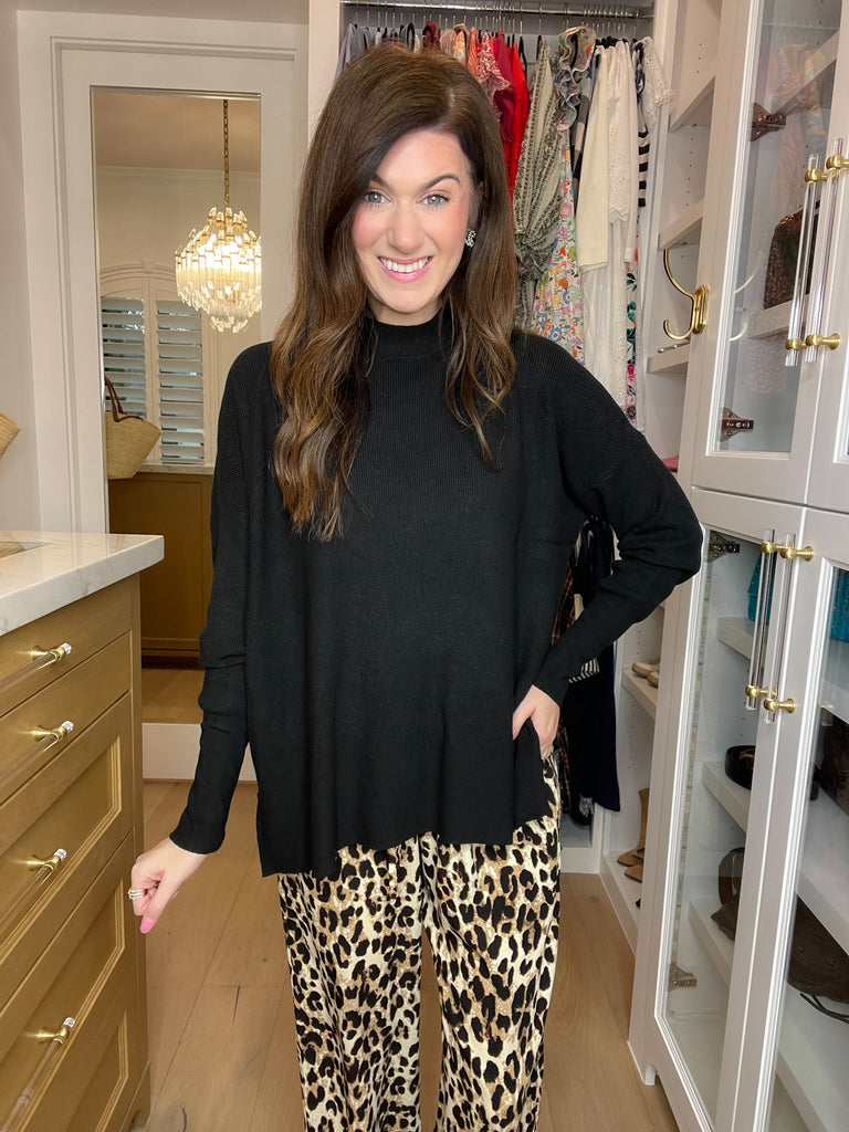 Always in Style Sweater in Black